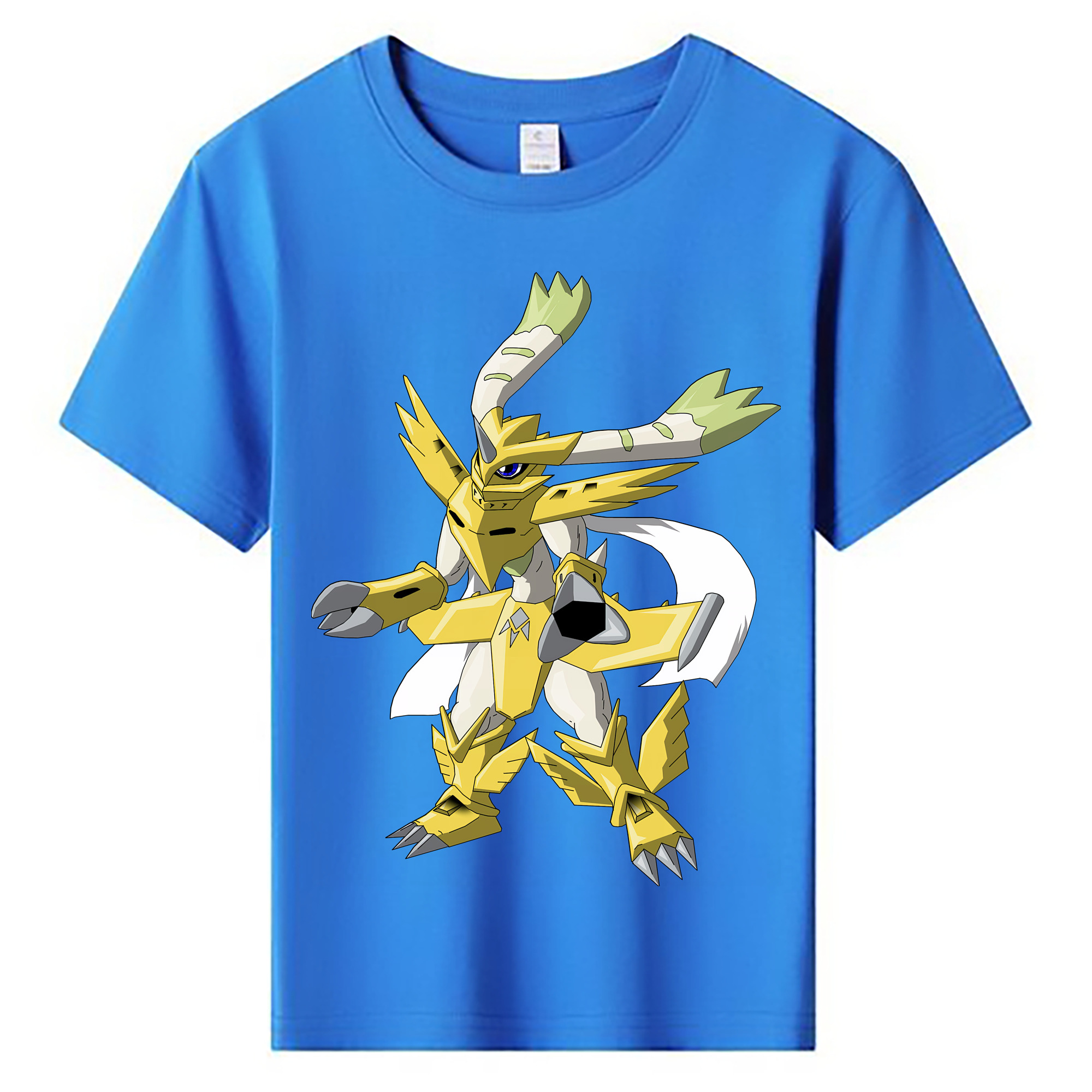 （画像用） Digimon デジタルモンスター/デジモン 綿100％キッズTシャツ（フロントプリント）